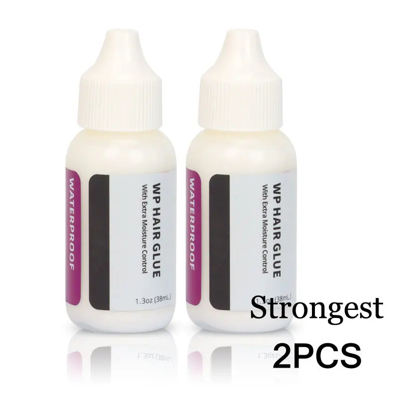 Clear Wig Glue Lace Glue No Residue 2Pcs Strong Hold Lace Wig Glue Quick Dry Adhesives Gel Para Cabello Easy to Use Hair Glue