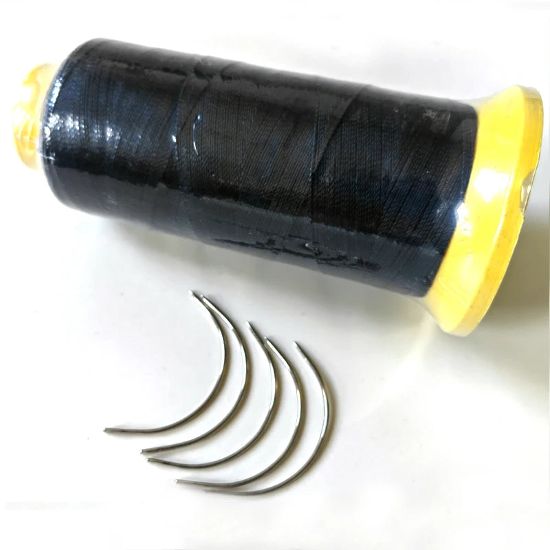 1PC Nylon Thread with Type C Crochet 5Pcs for Hairdressing Salon Supplies Making Wigs Polyester Thread Threads for Weaving