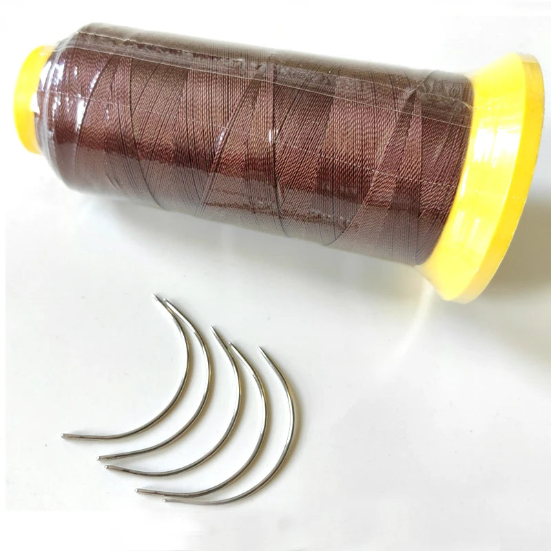 1PC Nylon Thread with Type C Crochet 5Pcs for Hairdressing Salon Supplies Making Wigs Polyester Thread Threads for Weaving