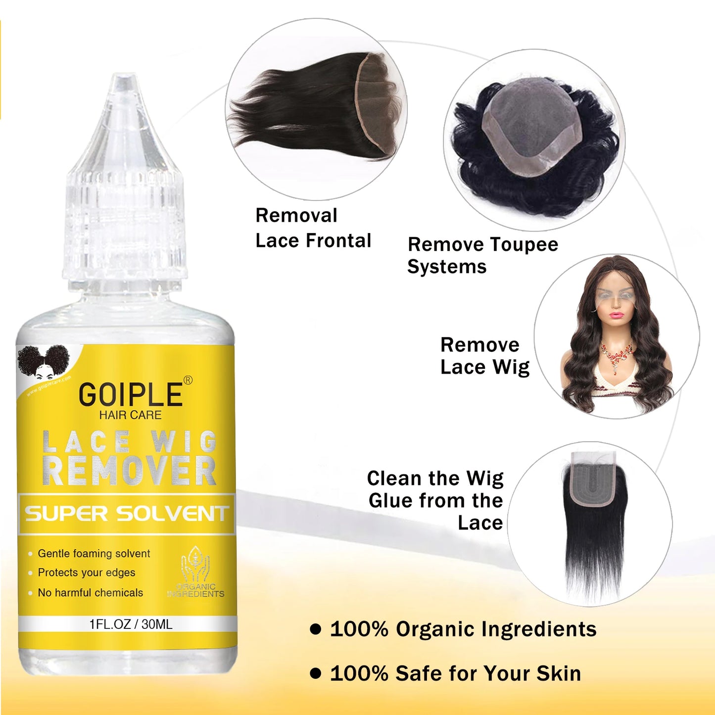Wig Installation Kit Set Waterproof Lace Glue with Edge Control Gel Hair Wax Stick Hair Banding Glue Wig Supplies Tools