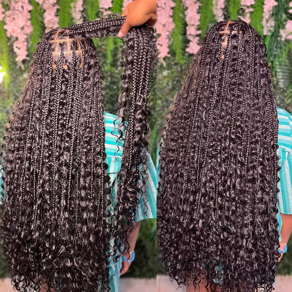 Deep Wave Boho Braids Human Hair Bulk Human Hair Braiding Hair No Weft Human Hair Bundles 100G Bulk Hair Extensions