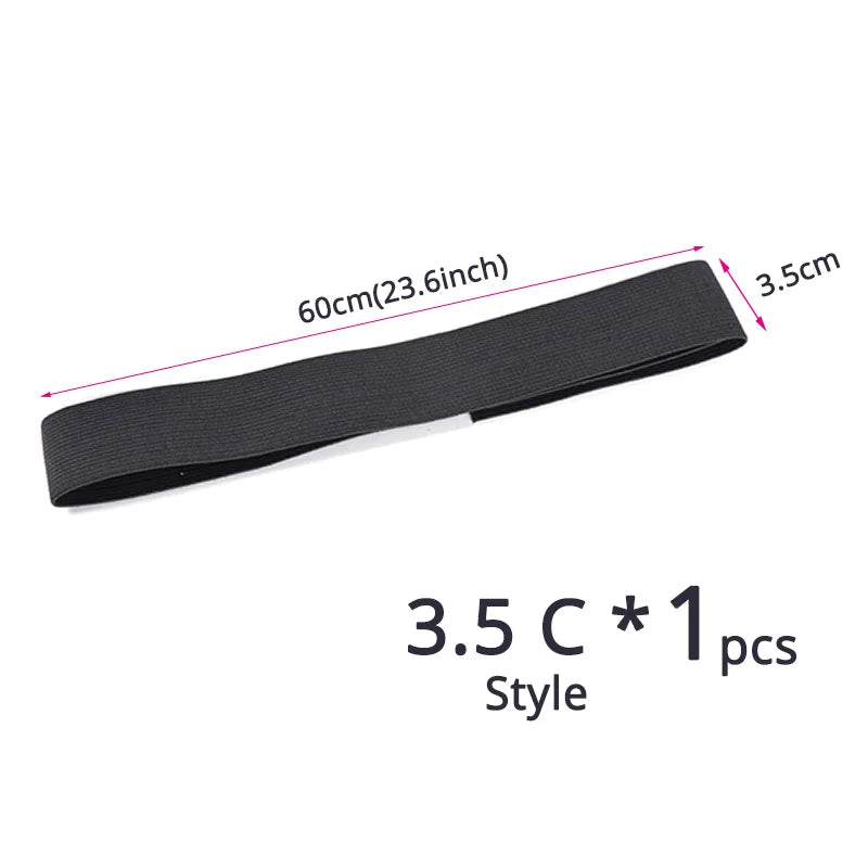 Wig Band for Edges Melt Band for Lace Wigs Adjustable Magic Sticker Edge Slayer Band 2.5-4Cm Width Elastic Band for Hair Edges