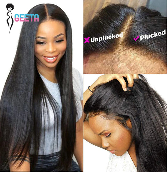 Velisse Hair | Bone Straight Pruik – HD 13x6 Lace Front | 30 Inch | Transparante Lace