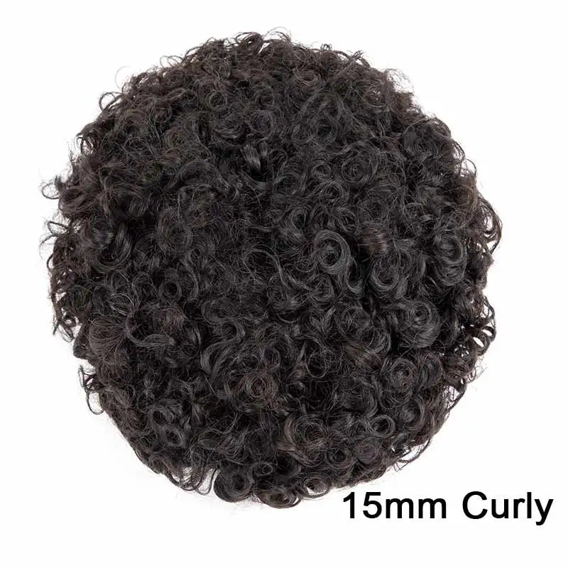 Velisse Hair | Heren Pruik – Curly Lace Toupee | 100% Mensenhaar | Natuurlijke Haarlijn