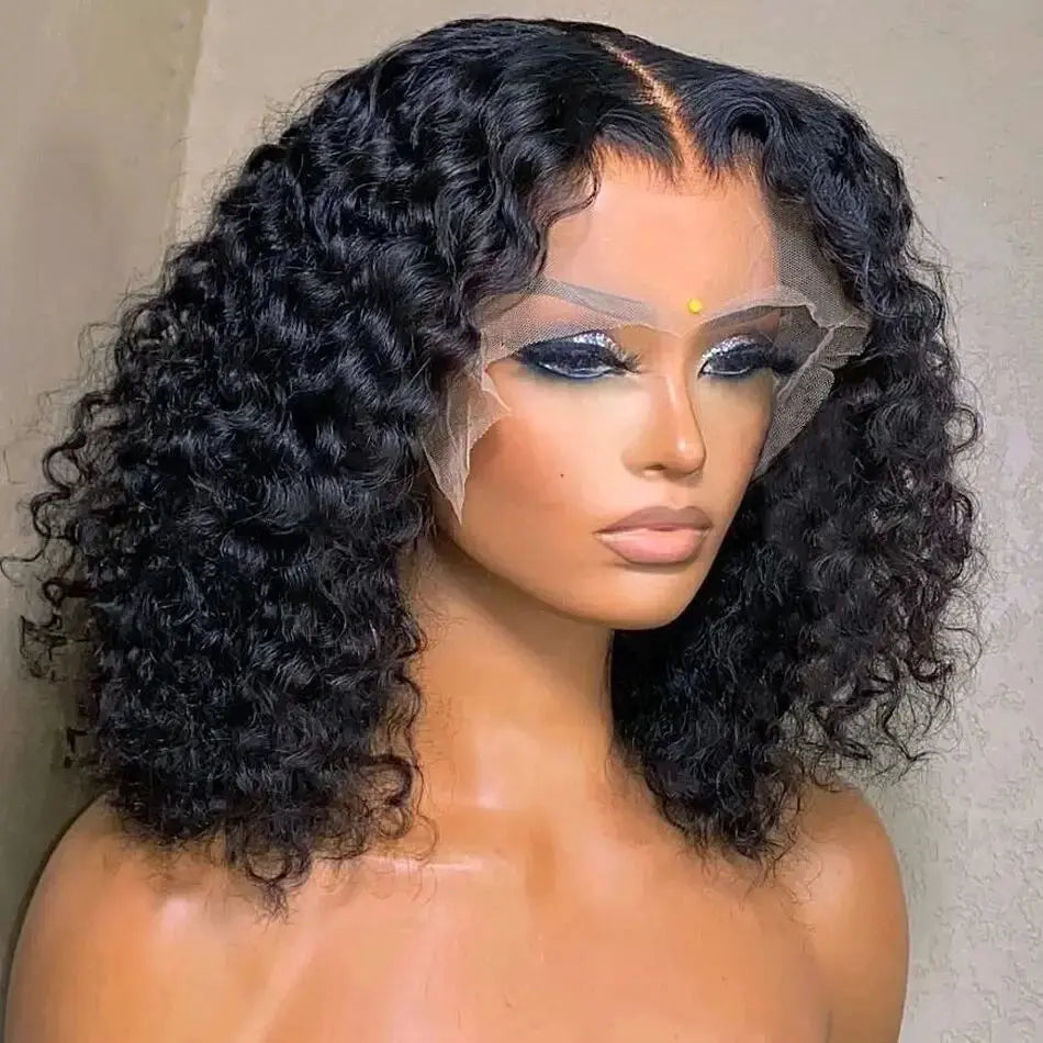 Velisse Hair | Glueless Bob Wig – Kinky Curly Lace Front & Closure | Human Hair | 13×4 & 4×4