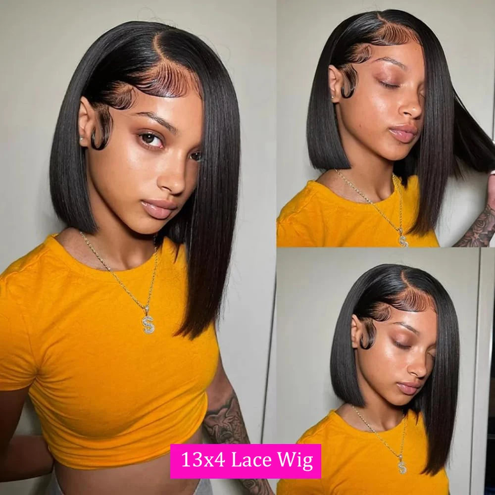 Velisse Hair | Straight Bob Pruik – HD 13x4 Lace Front | Glueless Pre-Cut | 100% Mensenhaar