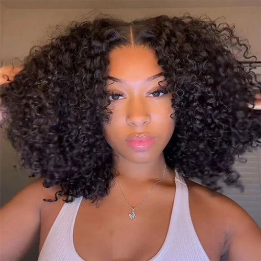 Velisse Hair | Glueless Bob Wig – Kinky Curly Lace Front & Closure | Human Hair | 13×4 & 4×4