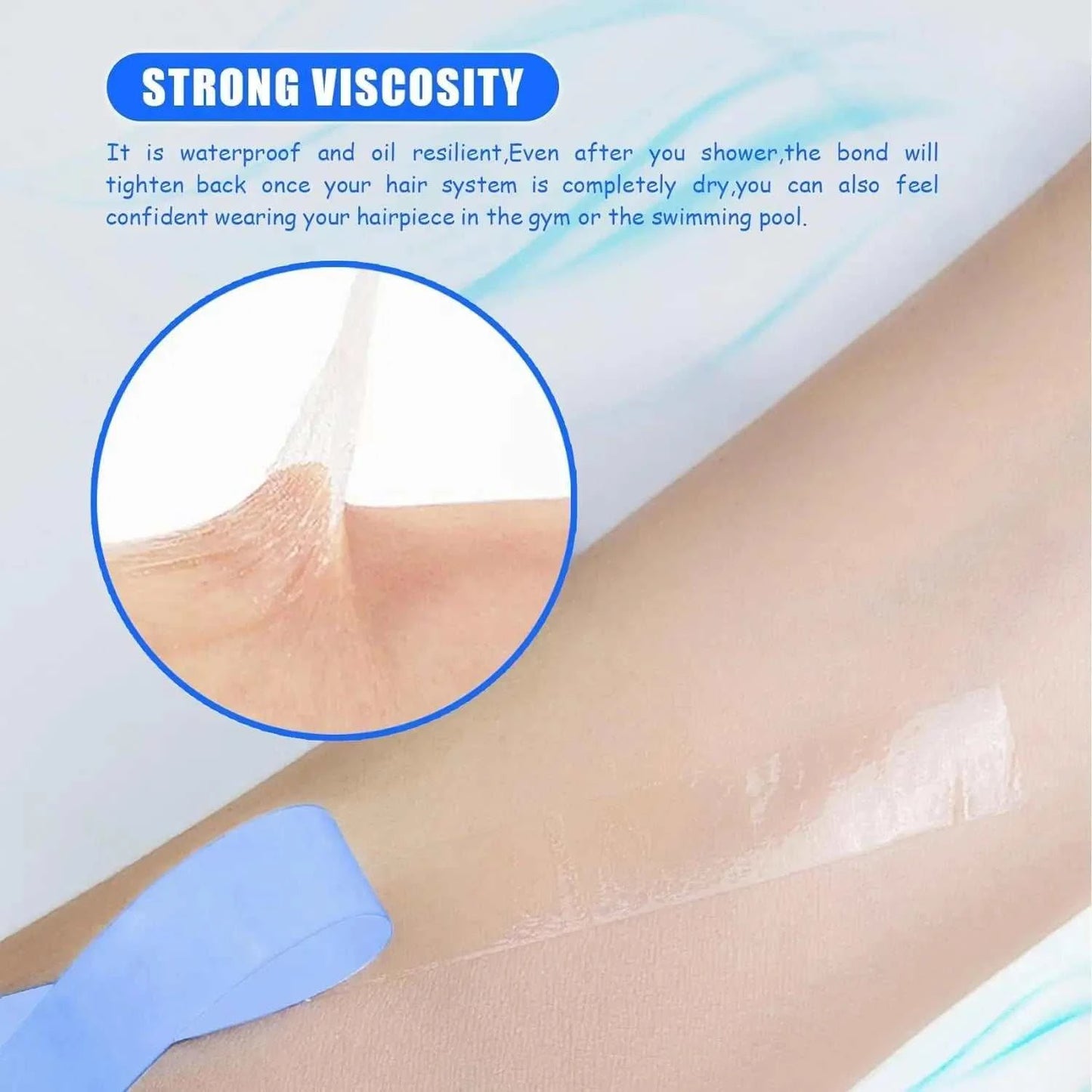 Super Lace Tape For Hair Extension/Toupee/Wigs Double Side Strong Lace Front Glue Wig Adhesive Hair Tape Hair Bonding Glue
