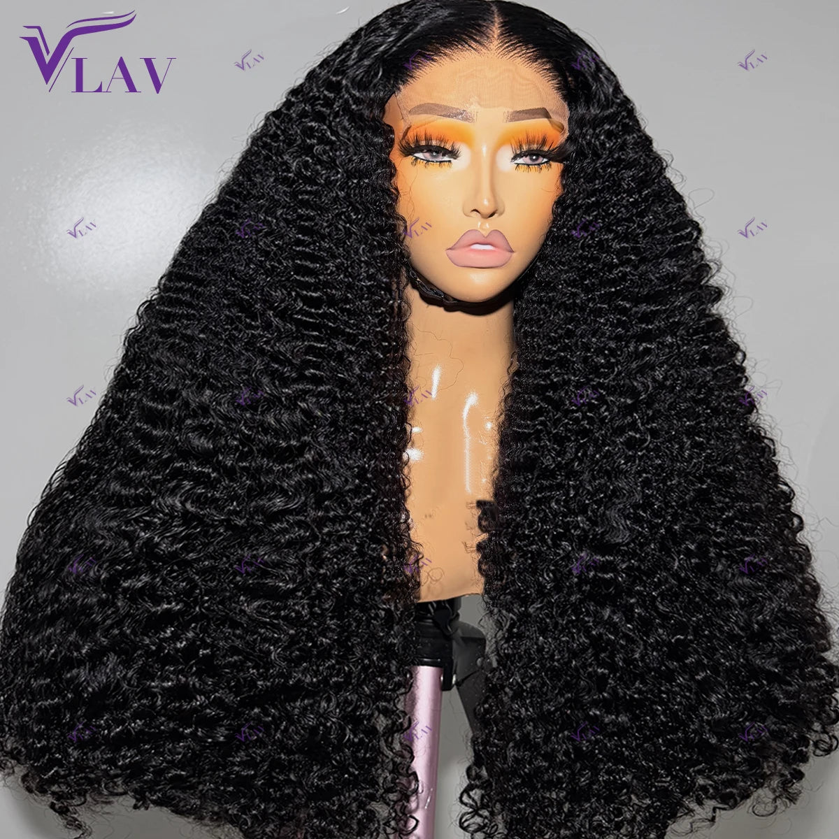 100% Human Hair Wigs 360 HD Full Lace For Women Glueless Human Hair Kinky Curly 400 Density 13x6 HD Lace Frontal PrePlucked Wigs