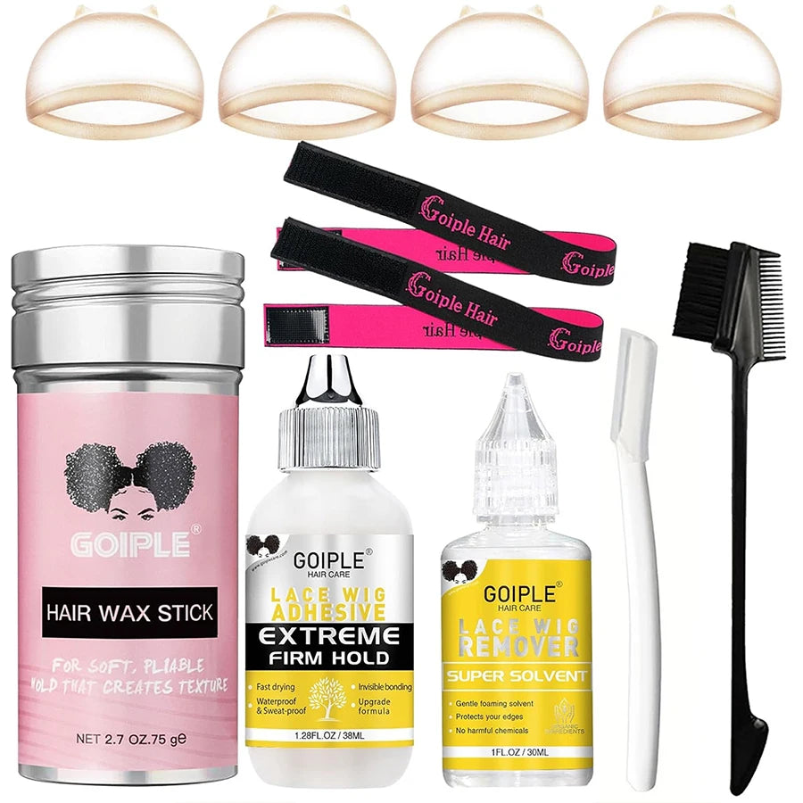 Velisse Hair | Wig Starter Kit – Kinky Curly Bob + Accessoires | Beginners Pakket