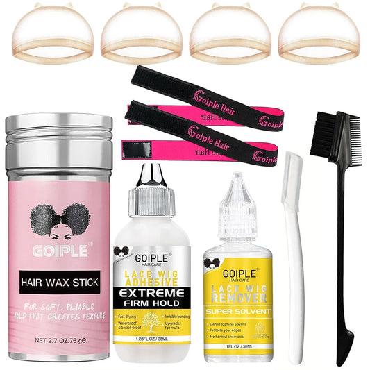 Velisse Hair | Wig Starter Kit – Kinky Curly Bob + Accessoires | Beginners Pakket