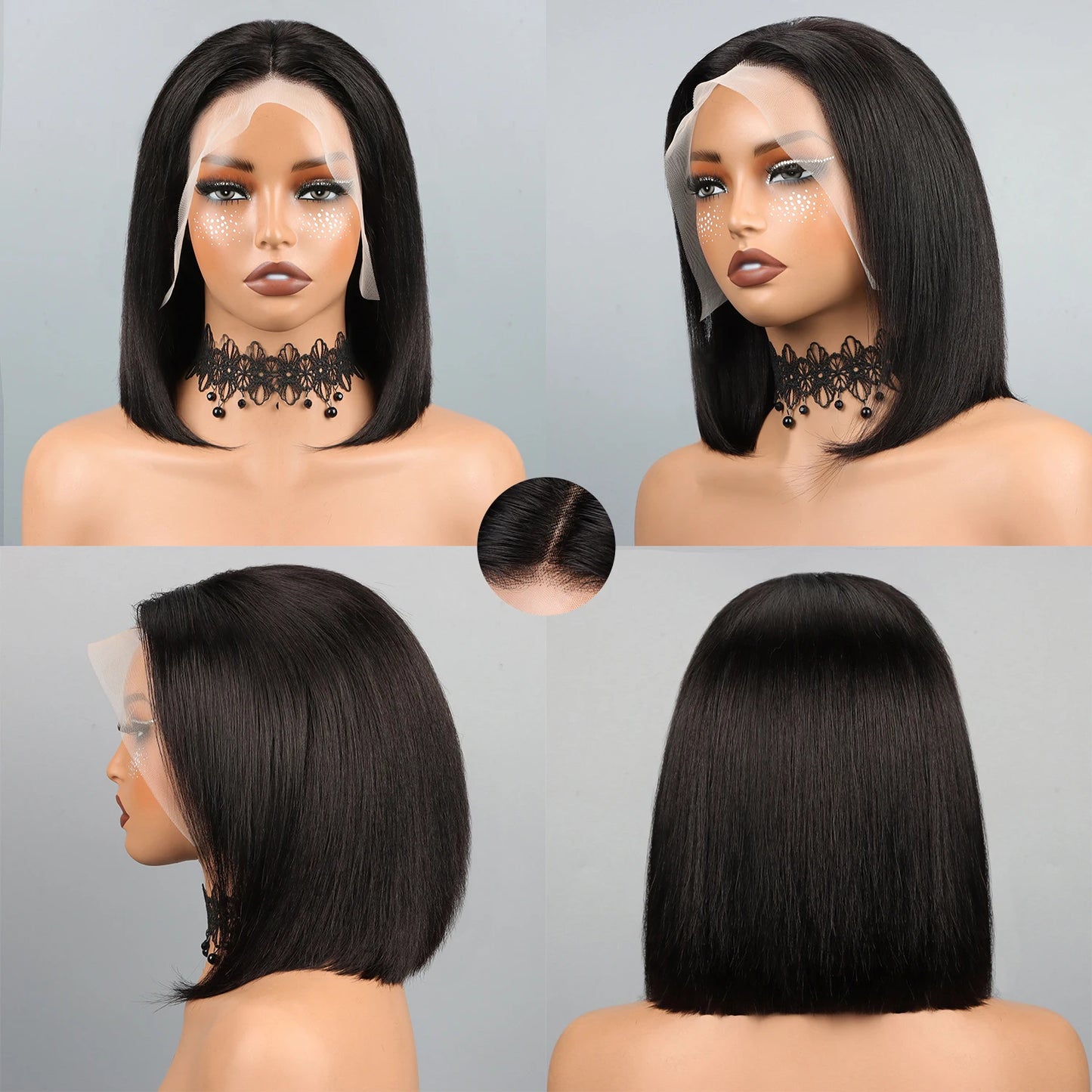 Velisse Hair | Straight Bob Pruik – HD 13x4 Lace Front | Glueless Pre-Cut | 100% Mensenhaar