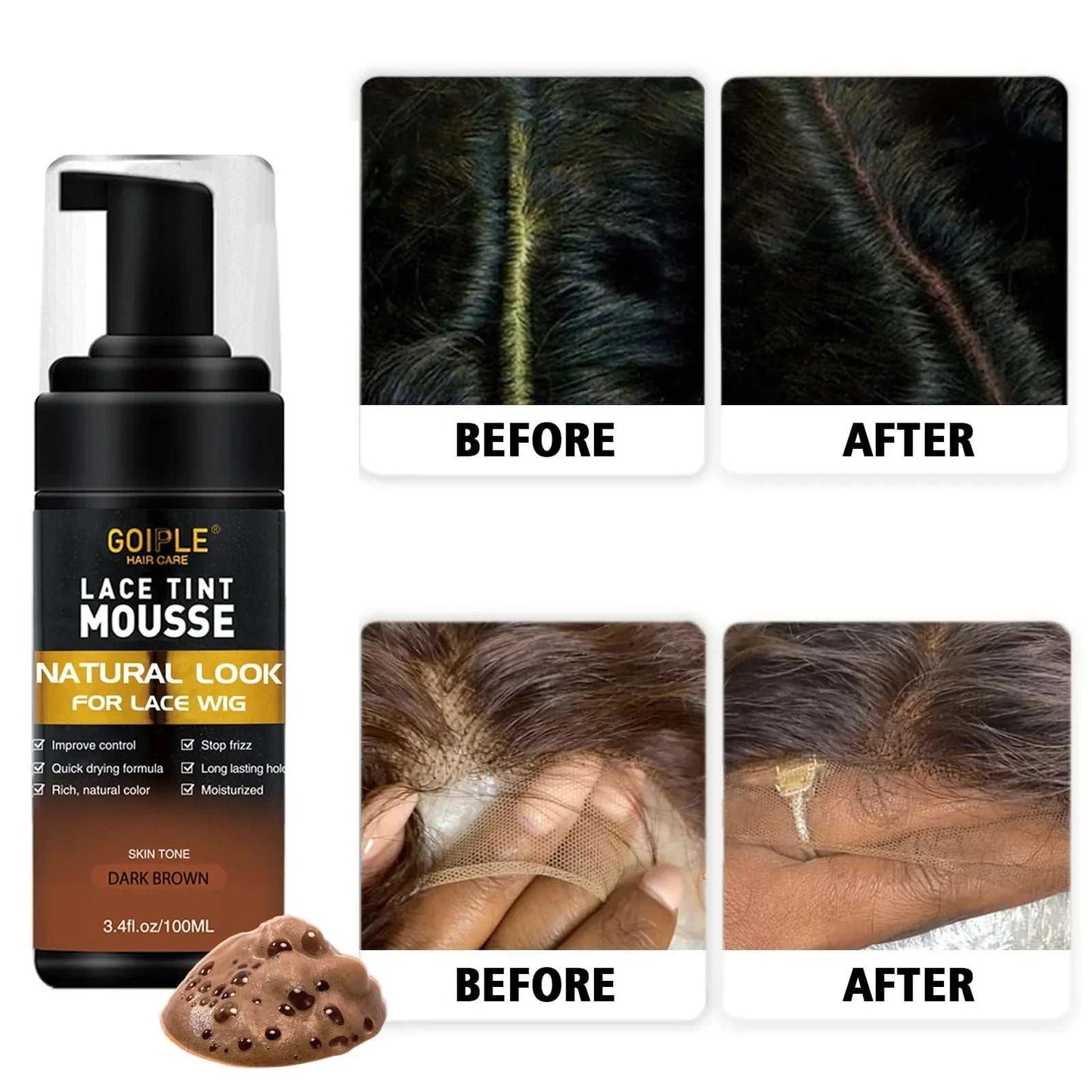 Velisse Hair | Lace Tint Mousse & Edge Control Set – Pruik Installatie Kit