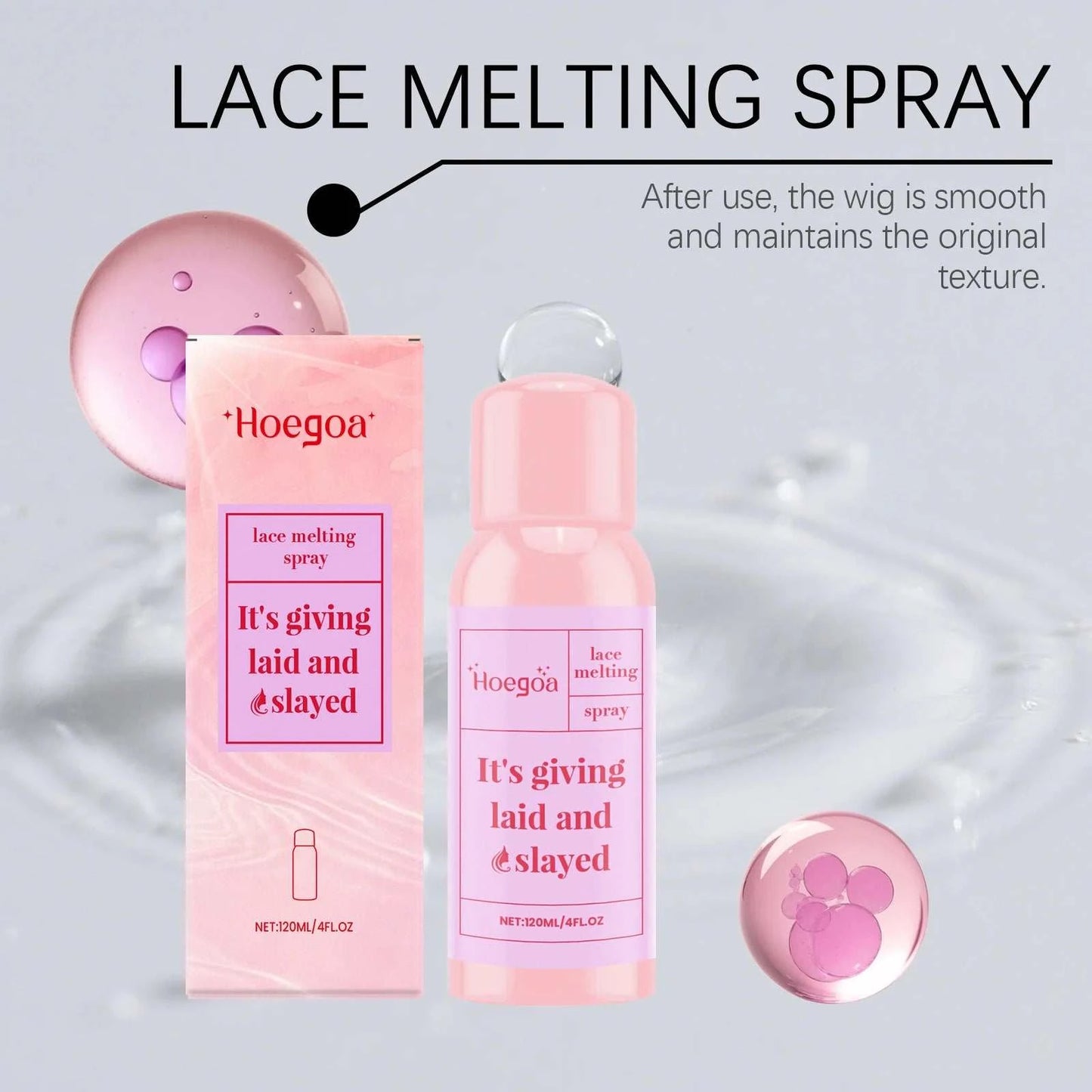 Velisse Hair | Lace Melt Wig Adhesive Spray – Onzichtbare Hold | Waterproof | 120ml