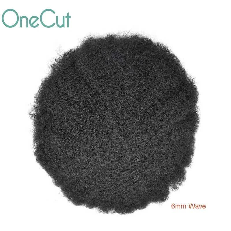Injection SKIN Full PU 4mm-25mm Afro Curl With Knot Men Toupee Human Hair System Unit Male Hair Capillary Prosthesis Wig For Man