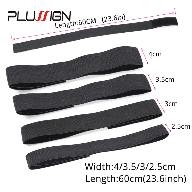 Wig Band for Edges Melt Band for Lace Wigs Adjustable Magic Sticker Edge Slayer Band 2.5-4Cm Width Elastic Band for Hair Edges