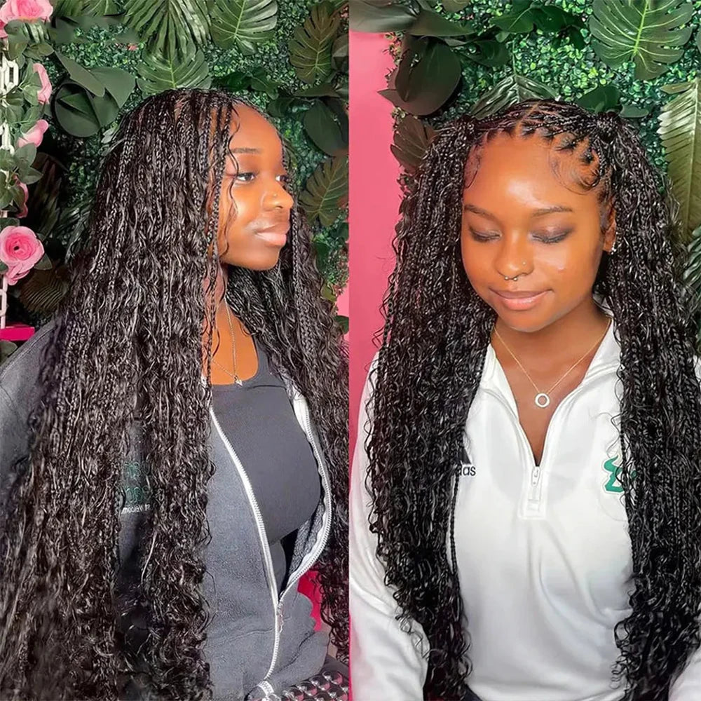 Deep Wave Boho Braids Human Hair Bulk Human Hair Braiding Hair No Weft Human Hair Bundles 100G Bulk Hair Extensions