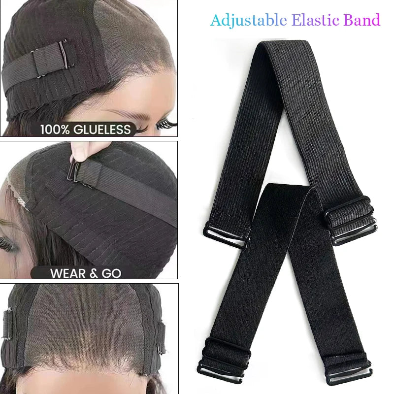 Wig Band for Edges Melt Band for Lace Wigs Adjustable Magic Sticker Edge Slayer Band 2.5-4Cm Width Elastic Band for Hair Edges