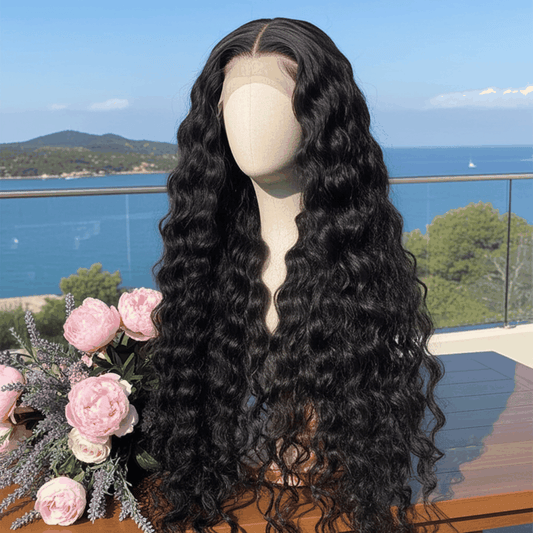 BeuMax Brazilian 13x4 loose wave lace front human hair wig with soft waves and invisible HD lace
